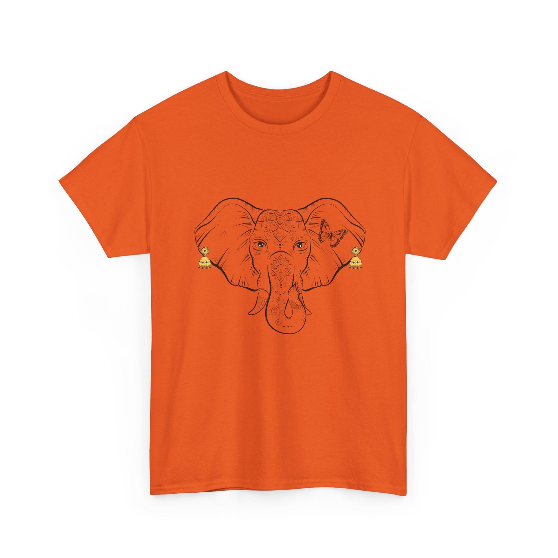 Elephant With Earrings Heavy Cotton Shirt