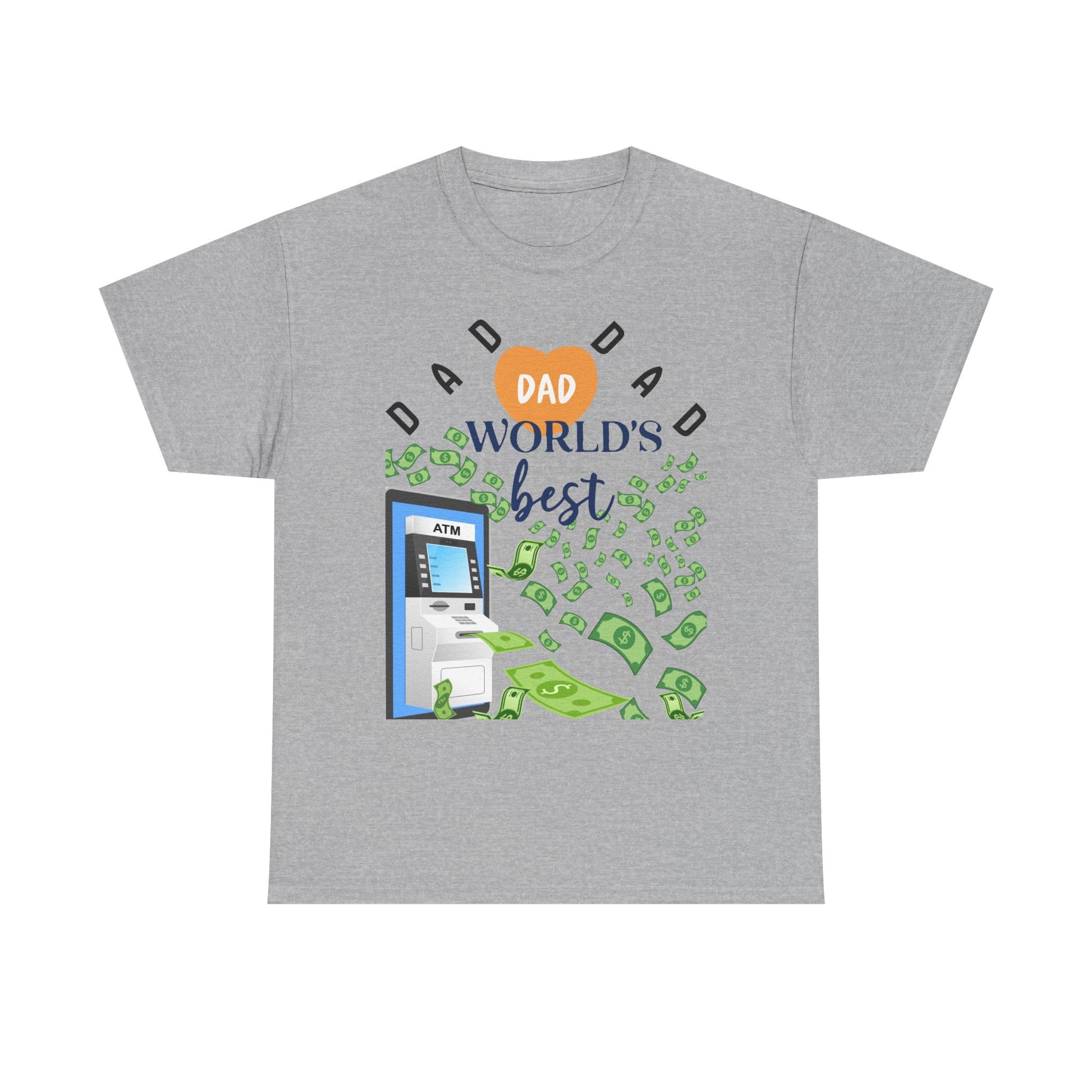 Dad Best ATM Heavy Cotton Tee Shirt Transparent