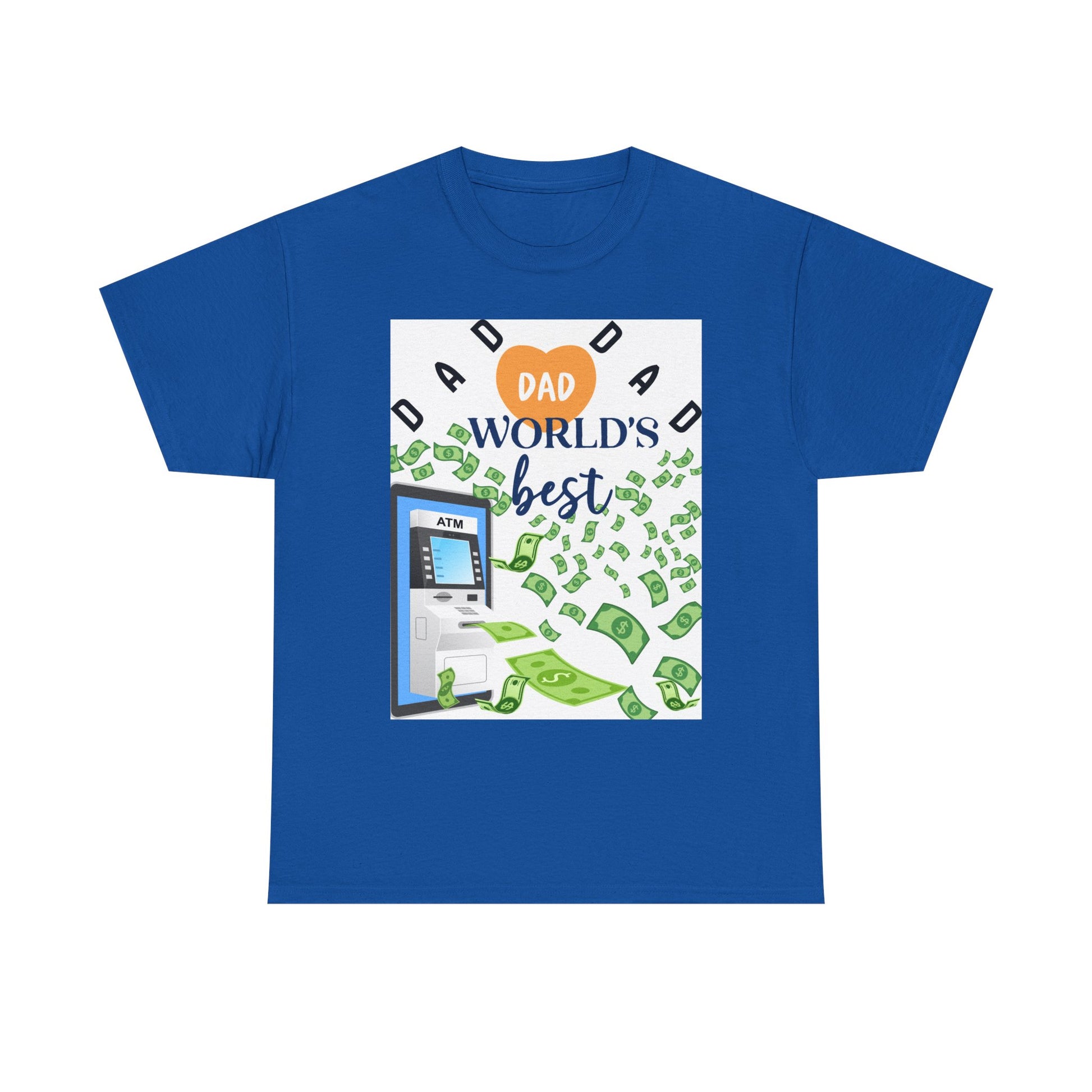 Dad World Best ATM Quality Cotton Tee Shirt