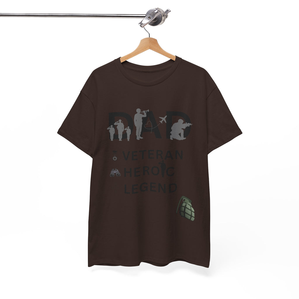 Dad Veteran Cotton Tee Shirt Transparent Background