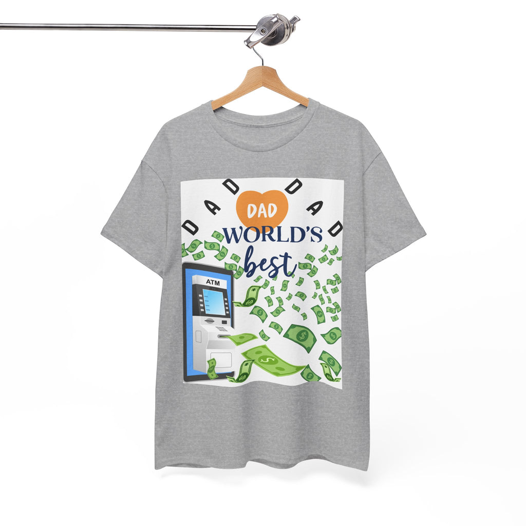 Dad World Best ATM Quality Cotton Tee Shirt