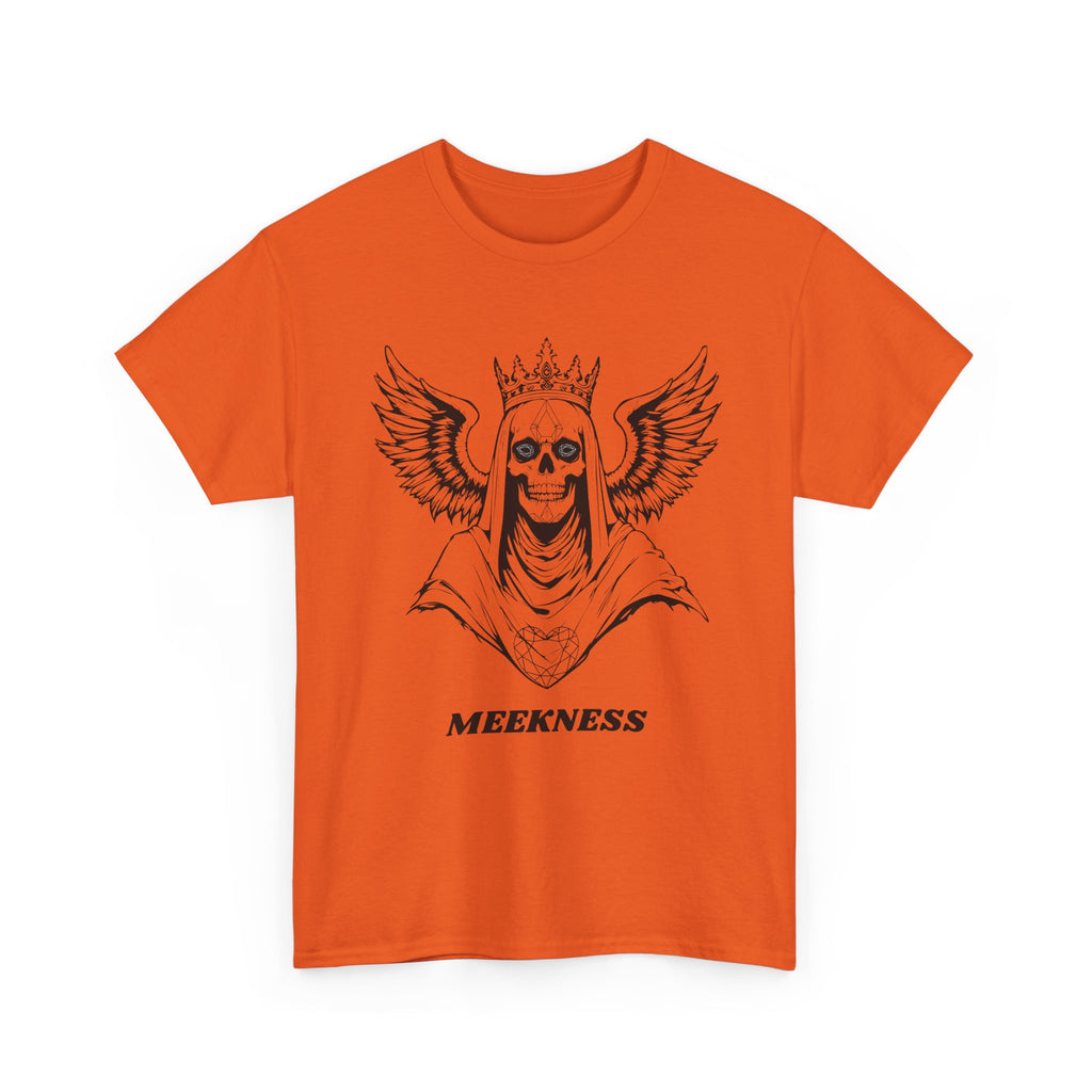 Skull Crown Wings Cotton Tee Shirt Transparent