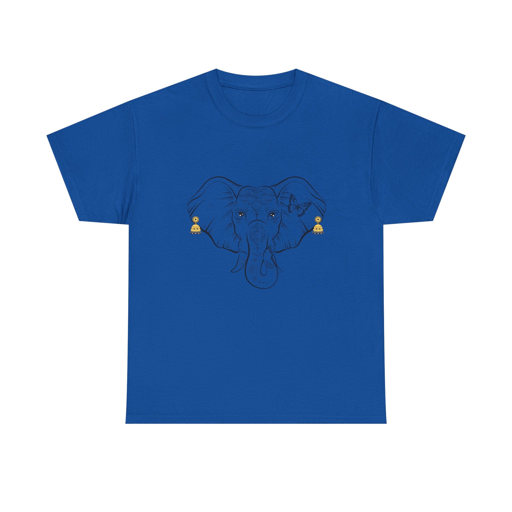 Elephant With Earrings Heavy Cotton Shirt