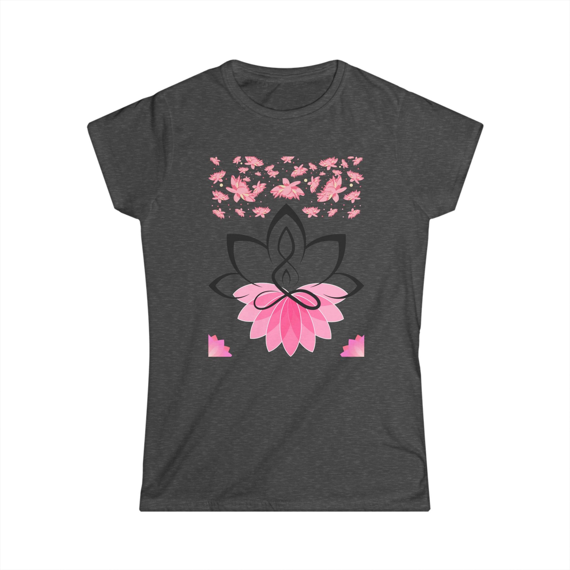 Women's Soft Style Tee Shirt Lotus Yoga