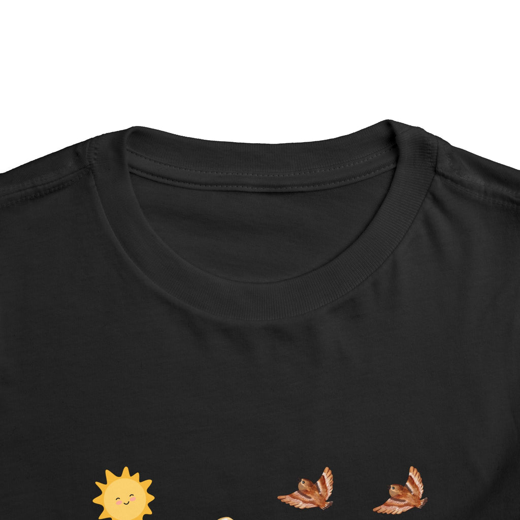 Toddler Short Sleeve Tee Shirt Cubs In Flower Bush