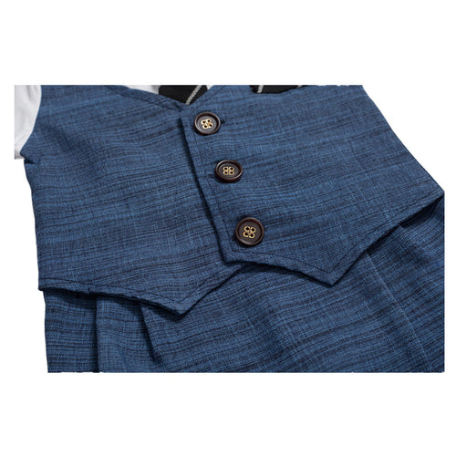 Baby Boy Jumpsuit, Gentleman Suit with Tie Baby Children's Clothing