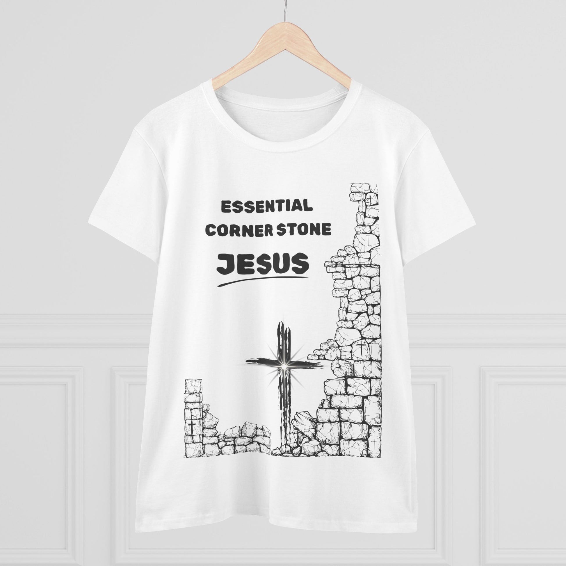 Women's Cotton Tee Shirt Essential Corner Stone