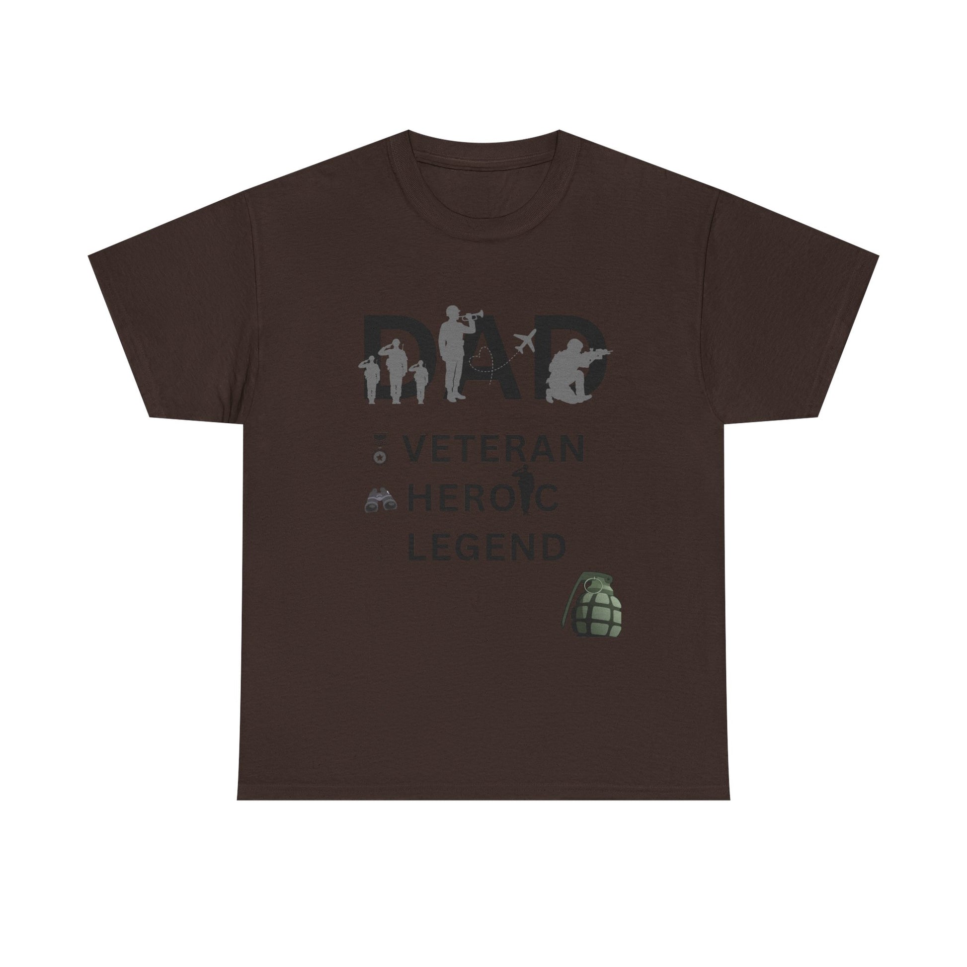 Dad Veteran Cotton Tee Shirt Transparent Background