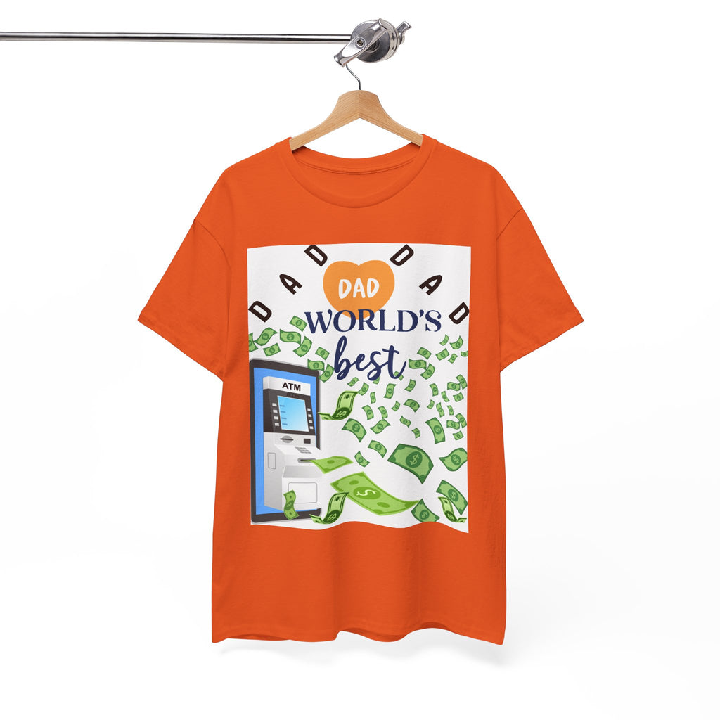 Dad World Best ATM Quality Cotton Tee Shirt