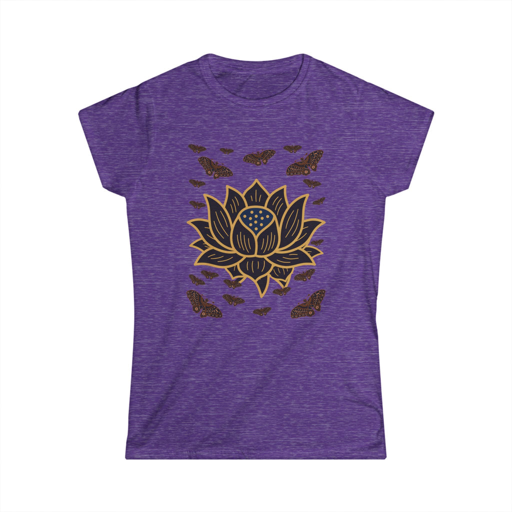 Women's Soft style Tee Shirt Lotus Butterfly