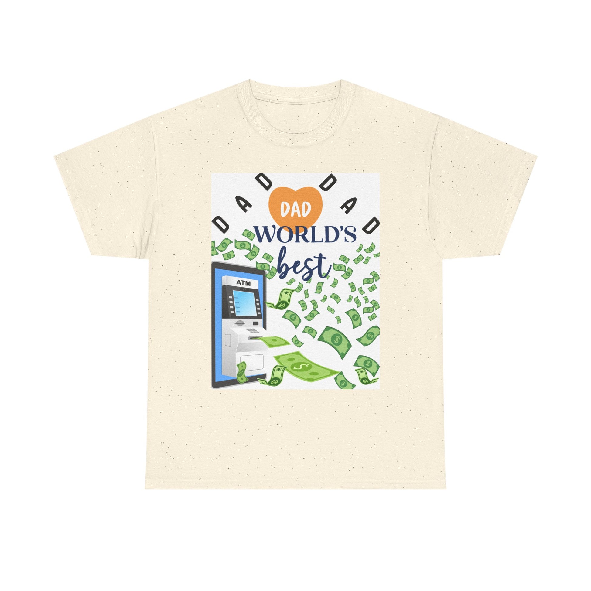 Dad World Best ATM Quality Cotton Tee Shirt