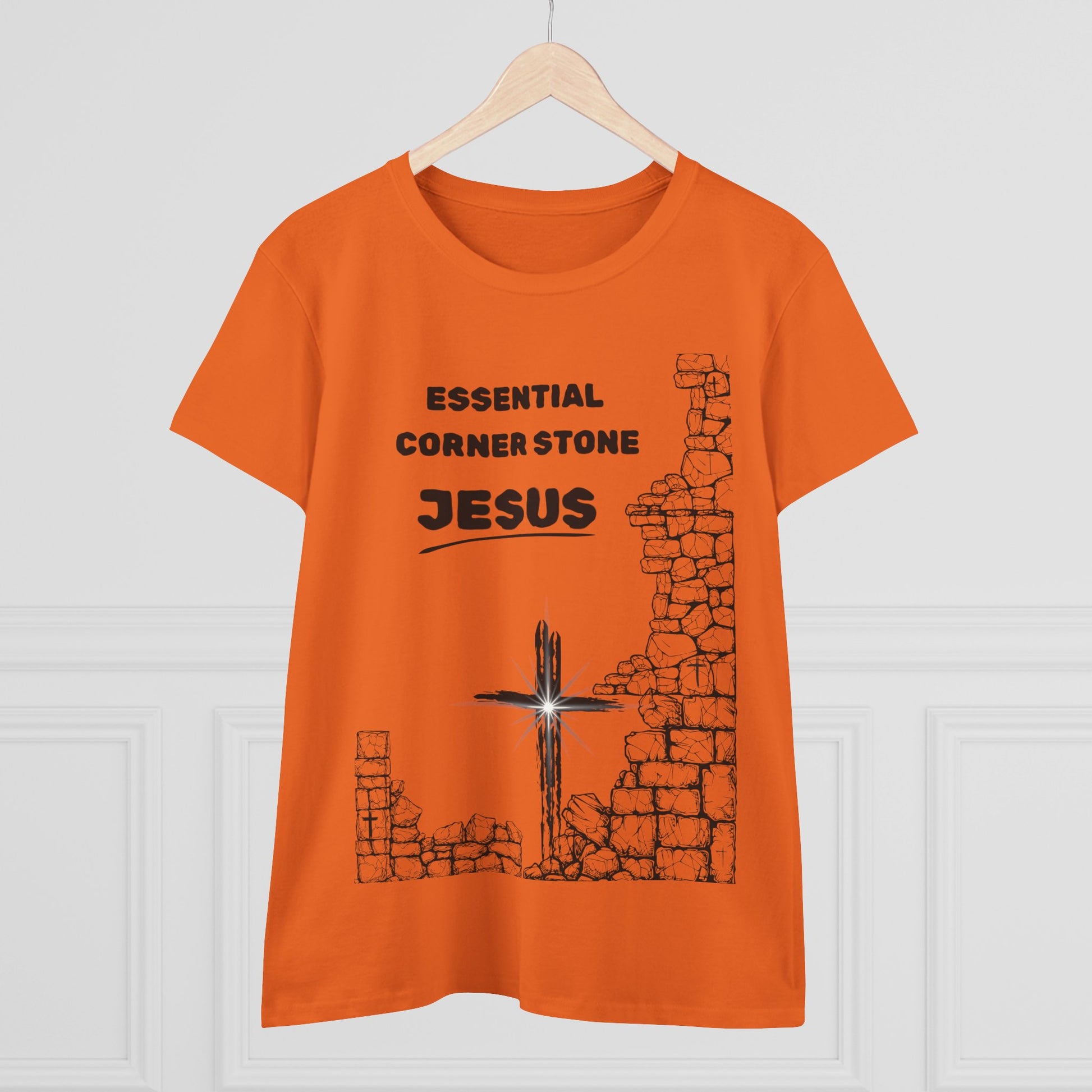 Women's Cotton Tee Shirt Essential Corner Stone