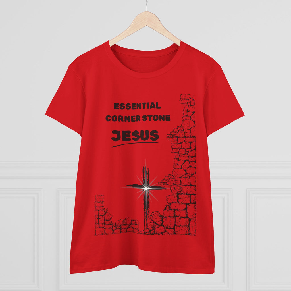 Women's Cotton Tee Shirt Essential Corner Stone
