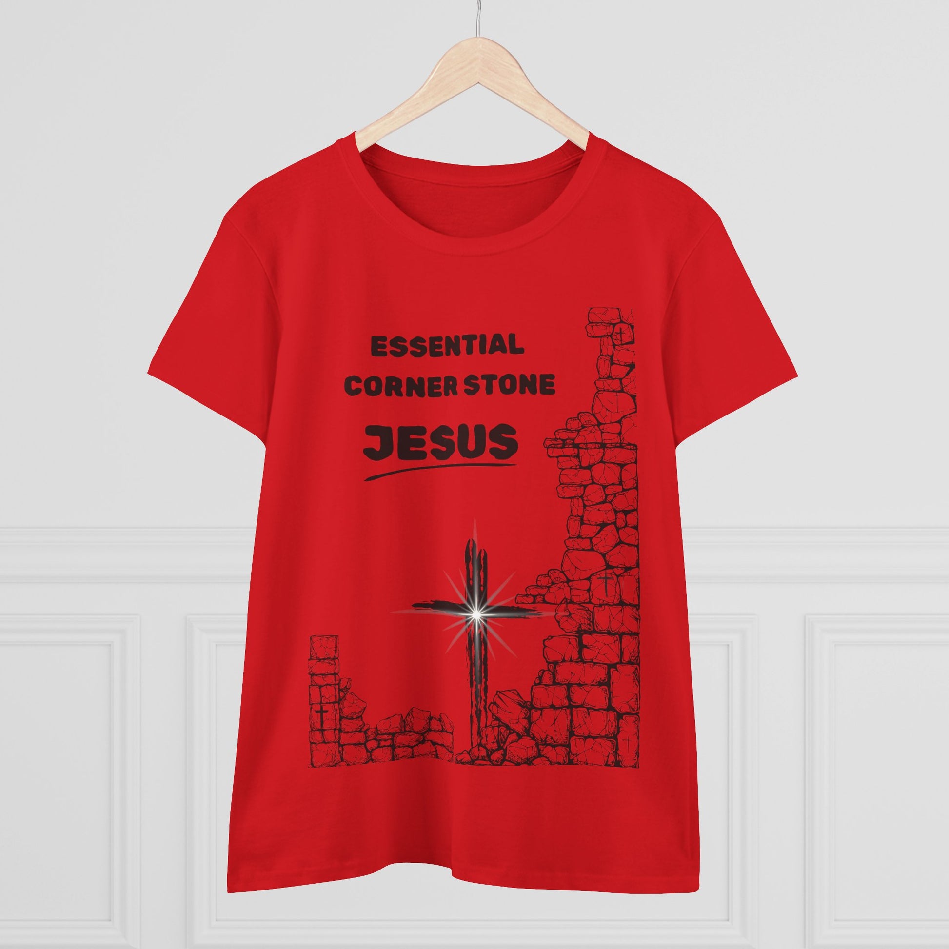Women's Cotton Tee Shirt Essential Corner Stone