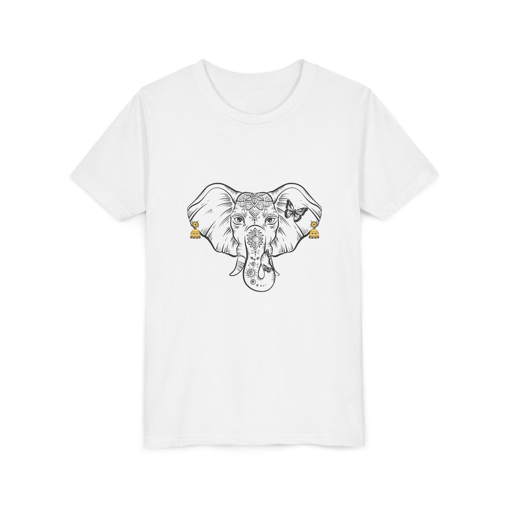 Youth Elephant Earrings Short Sleeve Shirt