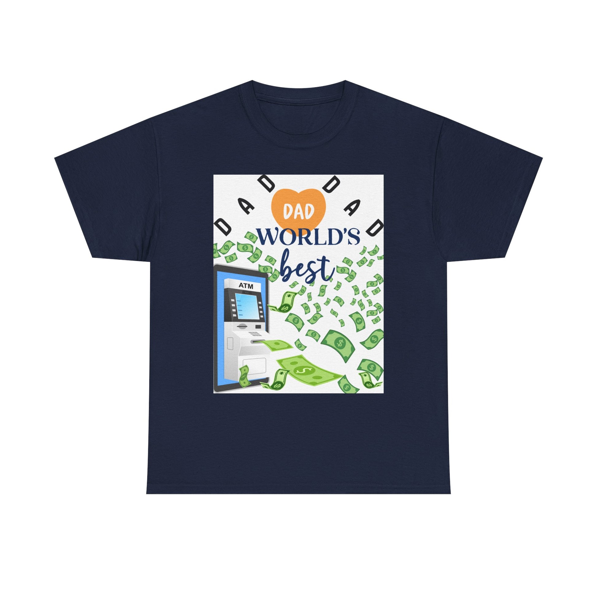 Dad World Best ATM Quality Cotton Tee Shirt
