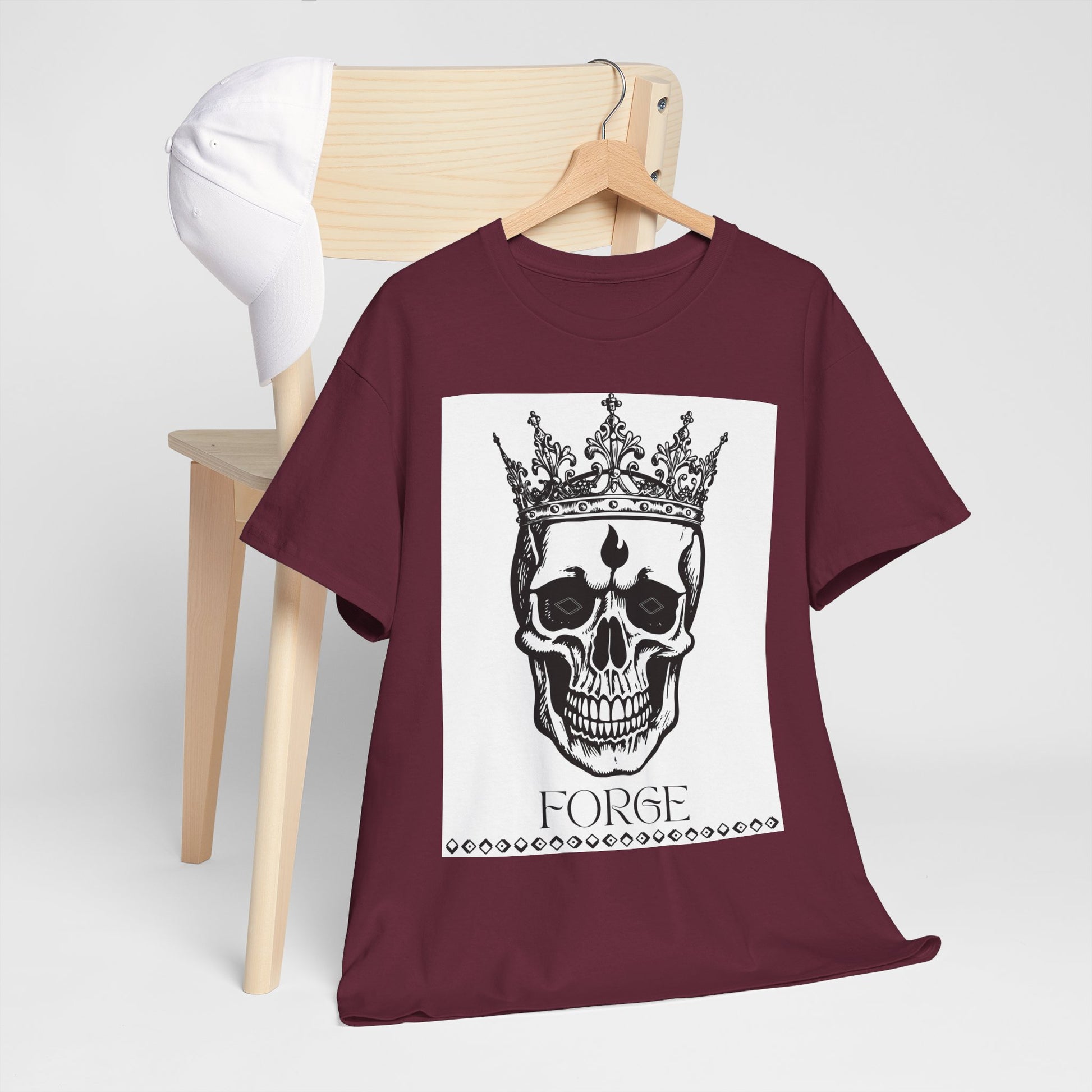 Skull "Forge" Cotton Tee Shirt