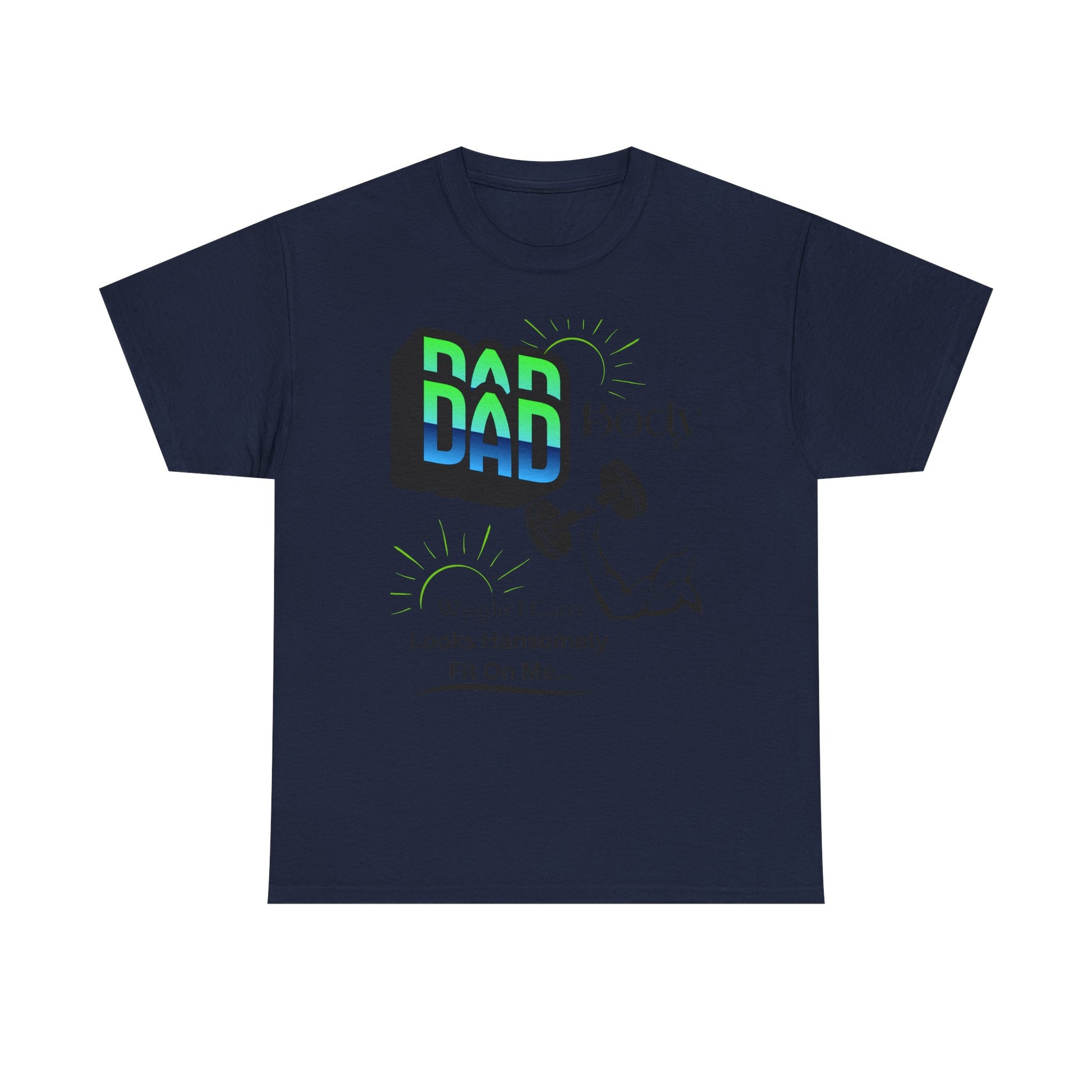 Hansomely Fit Dad Cotton Crew Tee Shirt Transparent Dseign