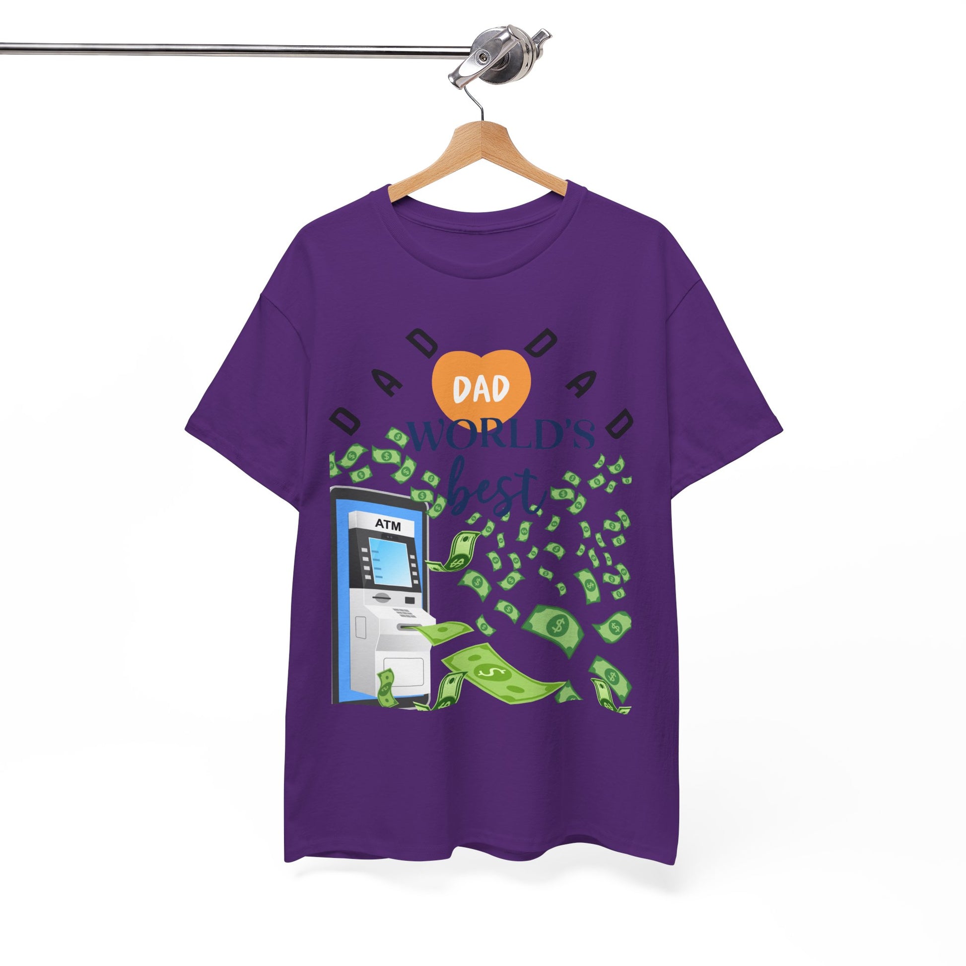 Dad Best ATM Heavy Cotton Tee Shirt Transparent