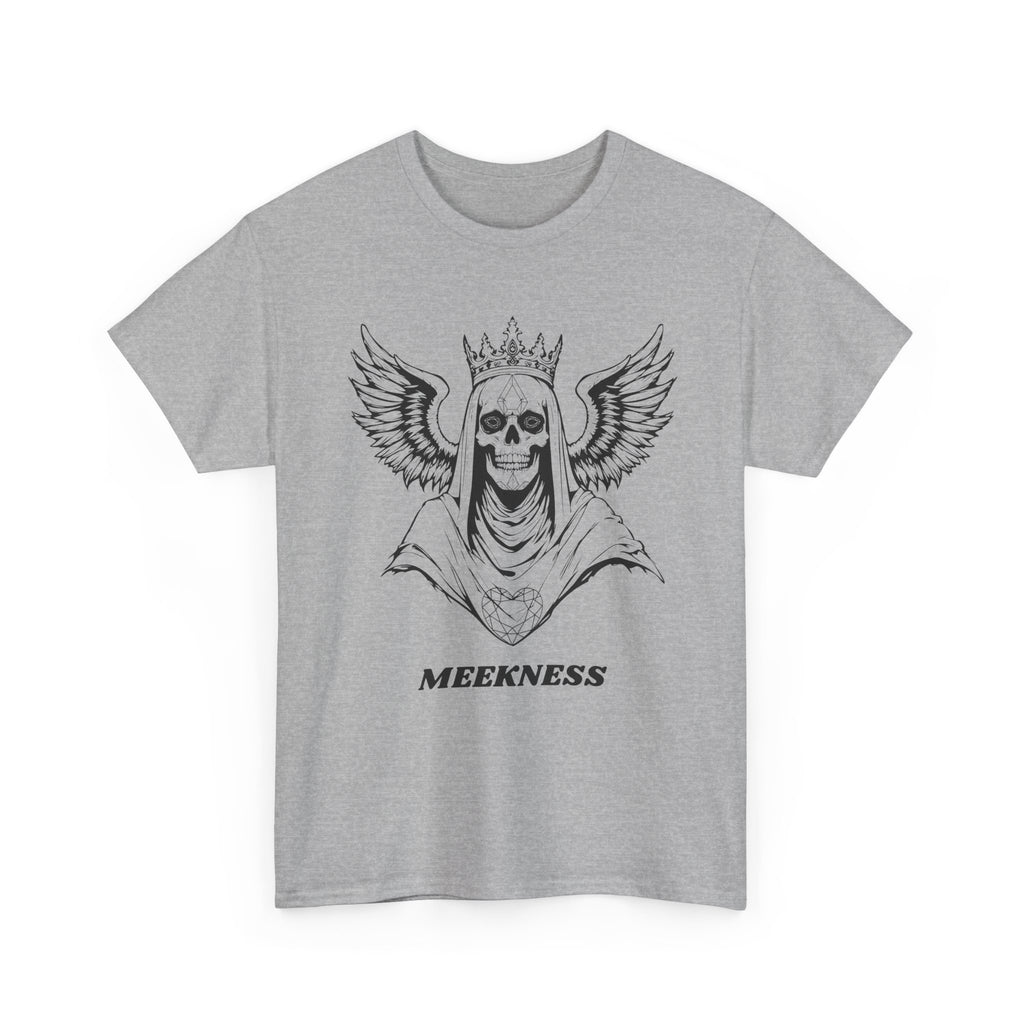 Skull Crown Wings Cotton Tee Shirt Transparent
