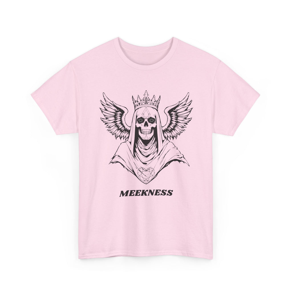 Skull Crown Wings Cotton Tee Shirt Transparent