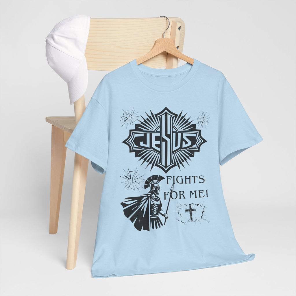 Jesus Fights For Me Cotton T-Shirt