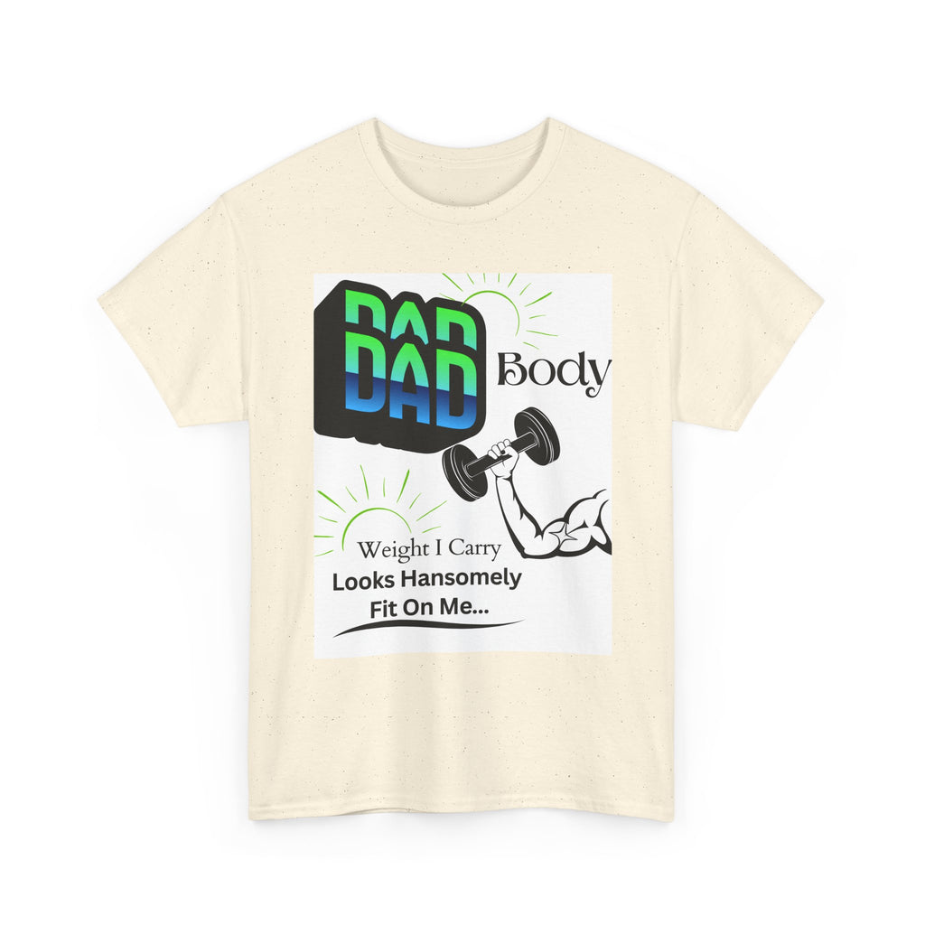 White Background Hansomely Fit Dad Cotton Crew Tee Shirt Dseign