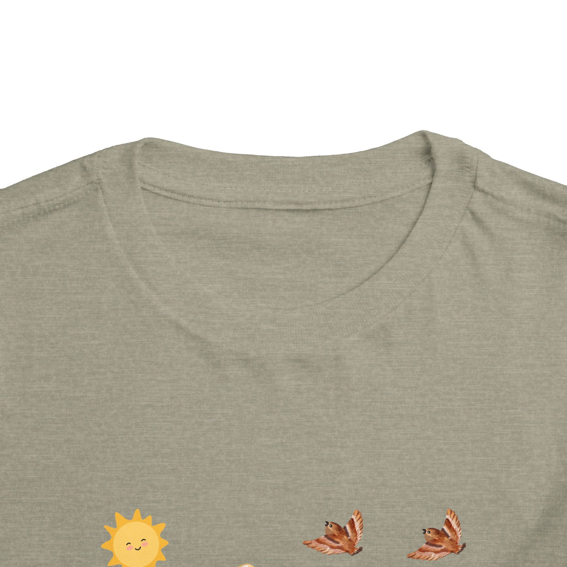Toddler Short Sleeve Tee Shirt Cubs In Flower Bush