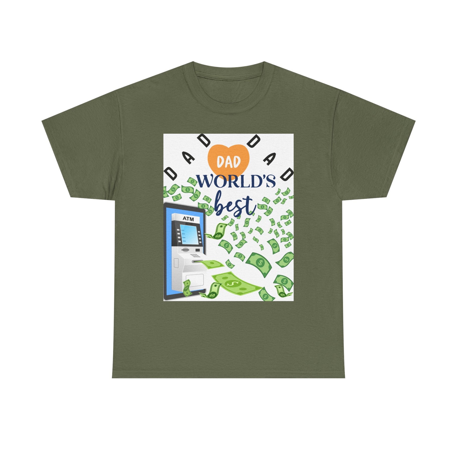 Dad World Best ATM Quality Cotton Tee Shirt