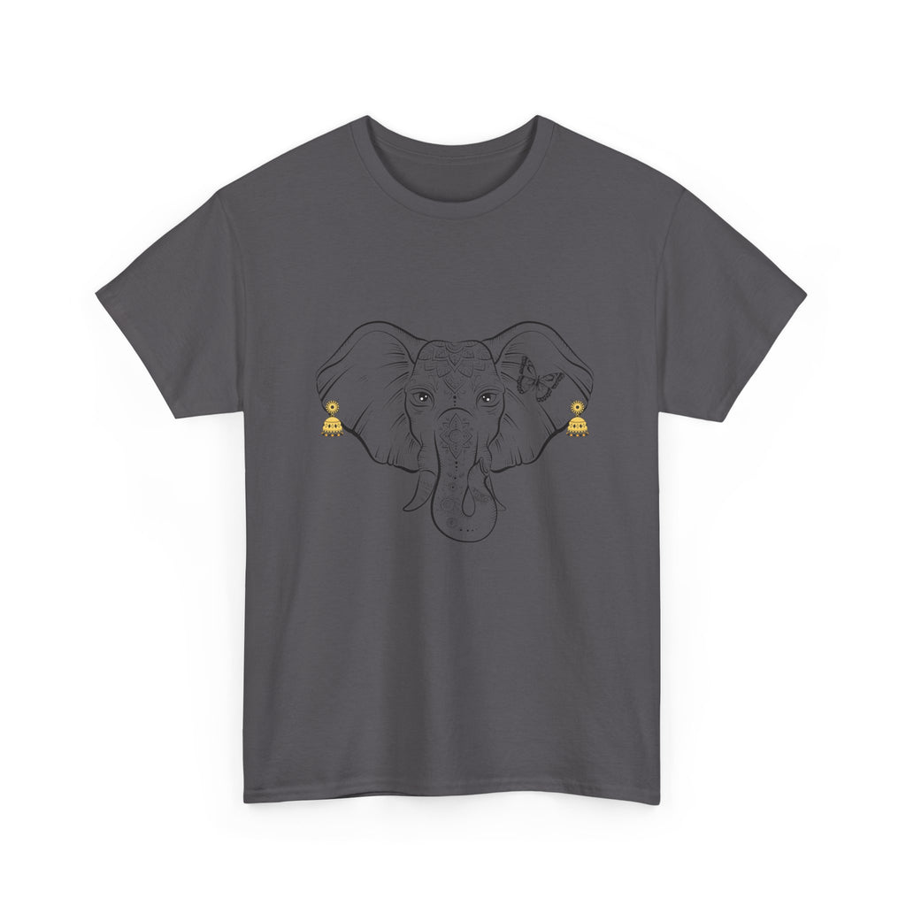 Elephant With Earrings Heavy Cotton Shirt