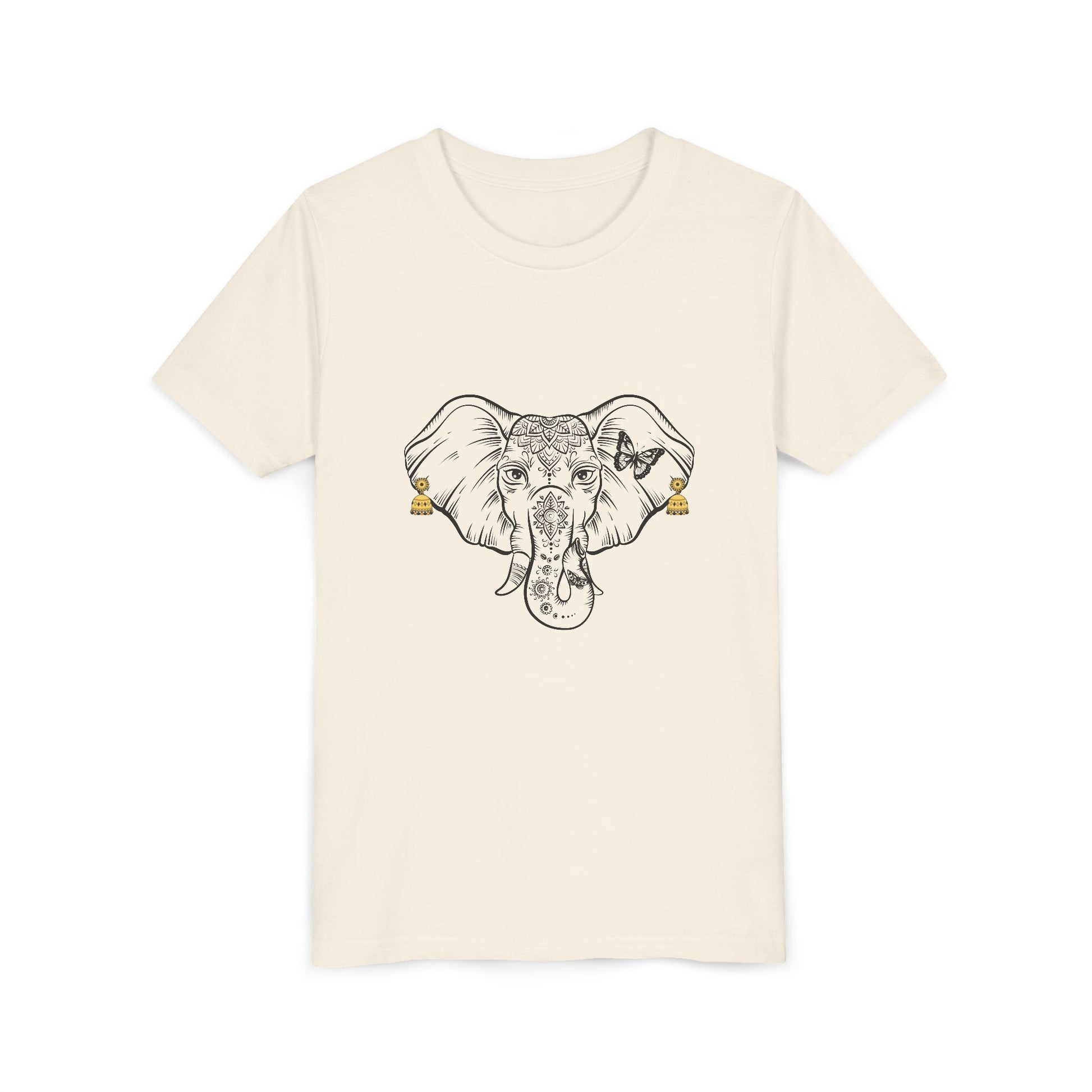 Youth Elephant Earrings Short Sleeve Shirt