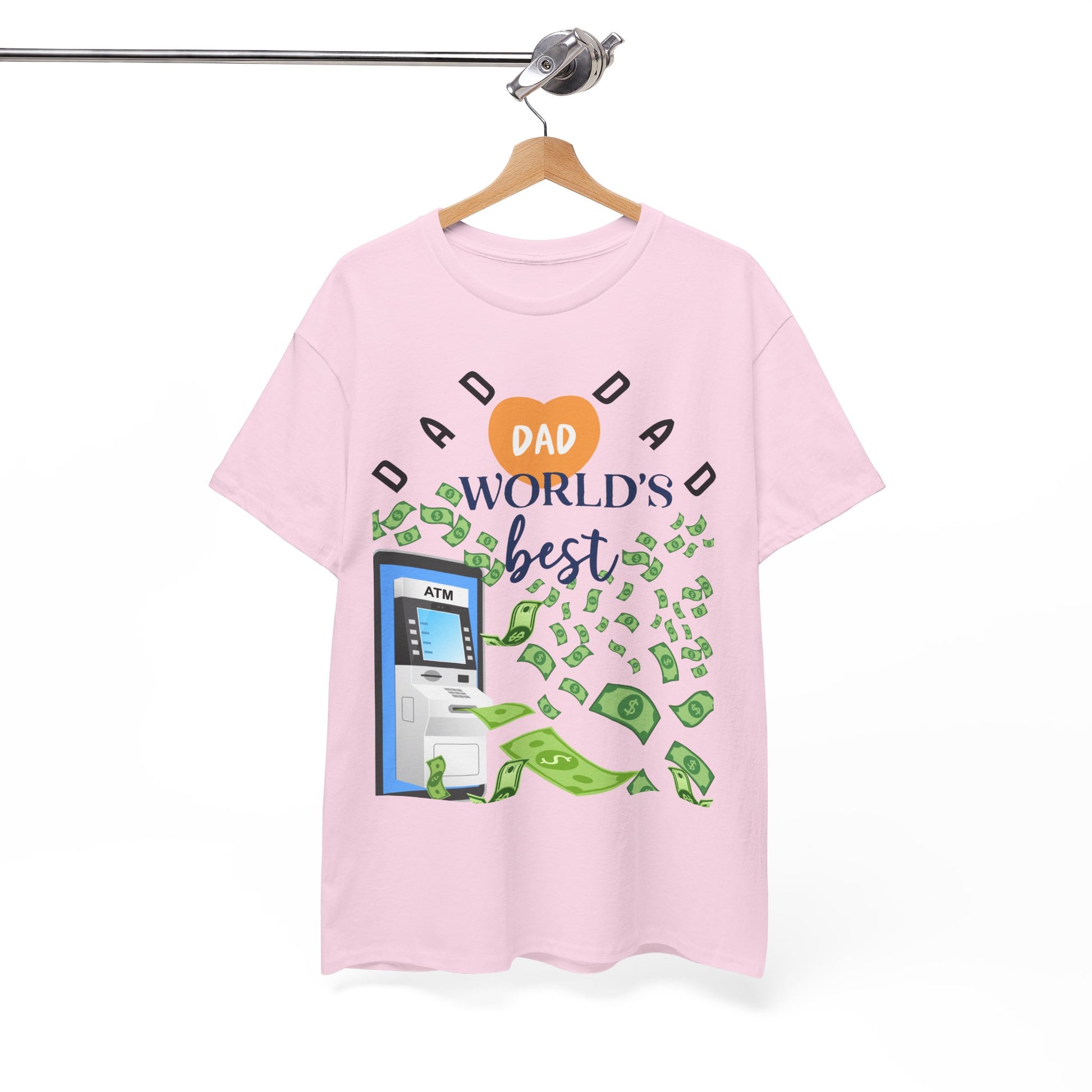 Dad Best ATM Heavy Cotton Tee Shirt Transparent