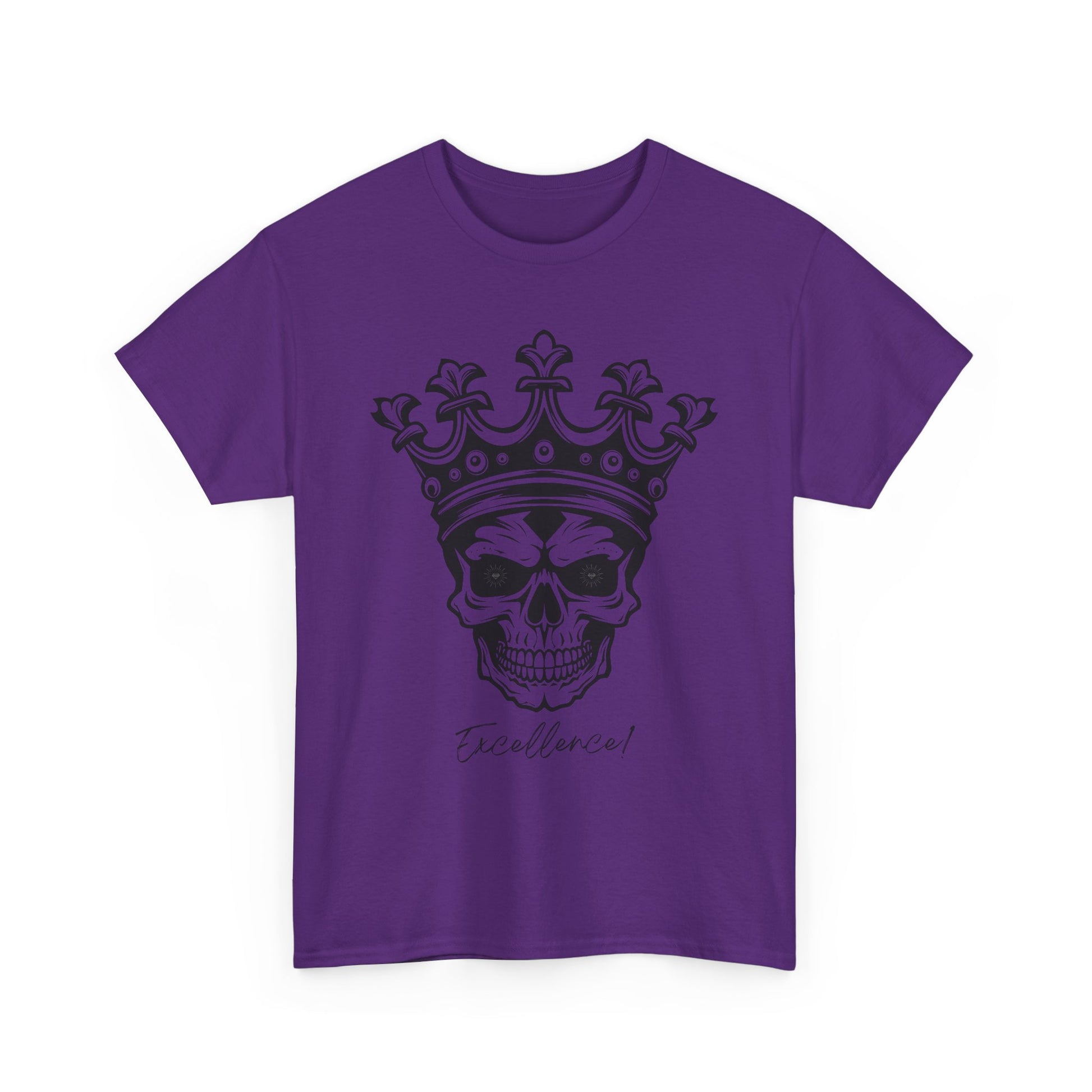 Skull "Excellence" Cotton Tee Shirt Transparent
