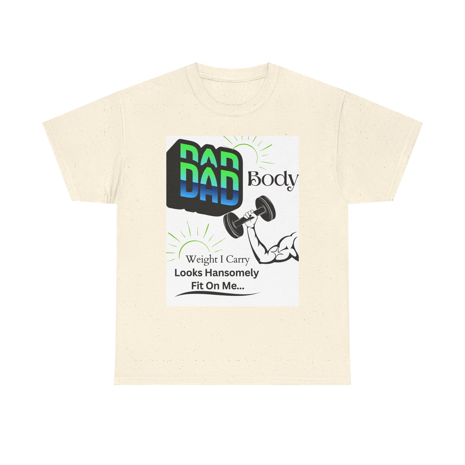 White Background Hansomely Fit Dad Cotton Crew Tee Shirt Dseign