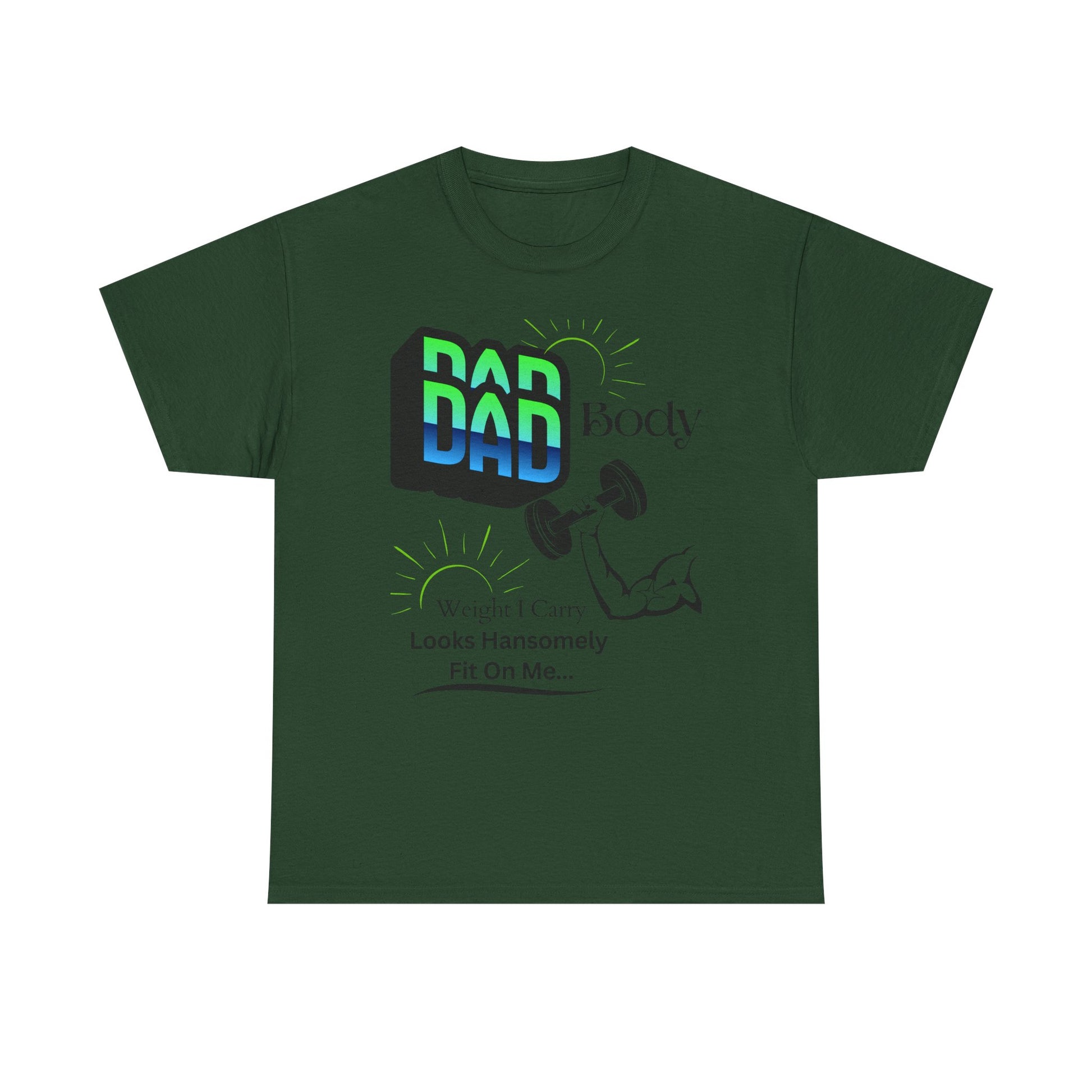 Hansomely Fit Dad Cotton Crew Tee Shirt Transparent Dseign