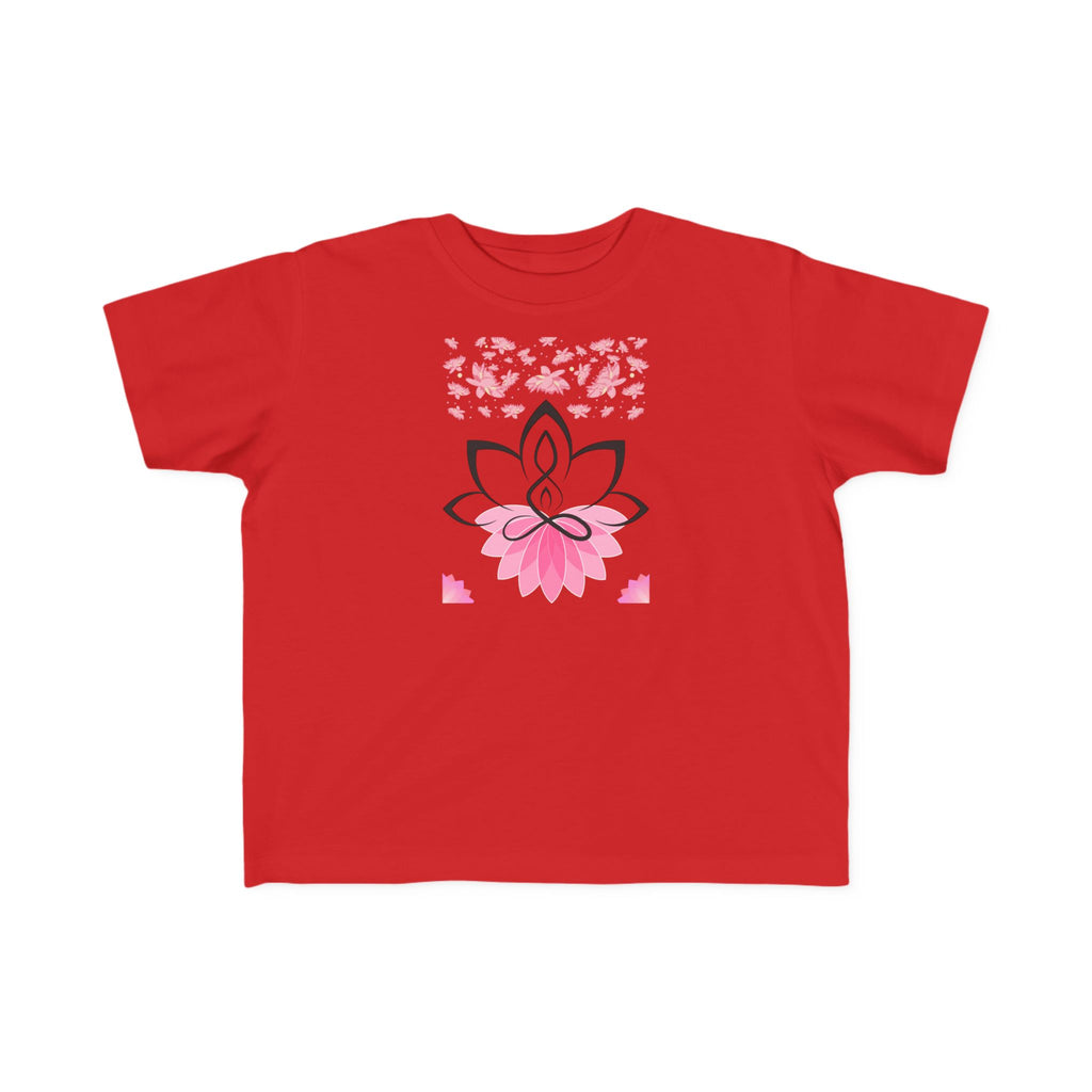 Toddler's Jersey Tee Shirt Lotus Yoga