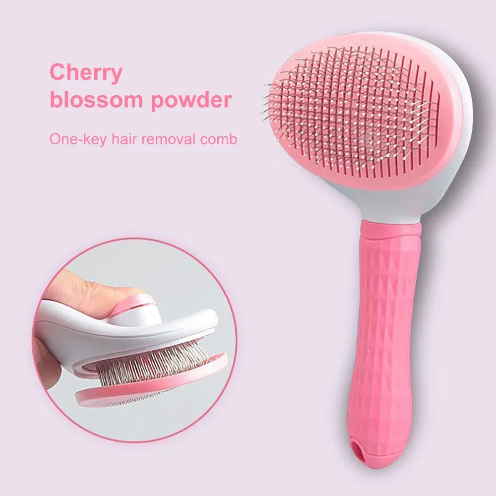 Animal Hair Remover Brush Cat / Dog/ Guinea Pig/ Rabbit Hair Grooming and Care Comb for Long Hair Fur Buddies Pet Removes Hairs Cleaning Bath Brush Pet Supplies