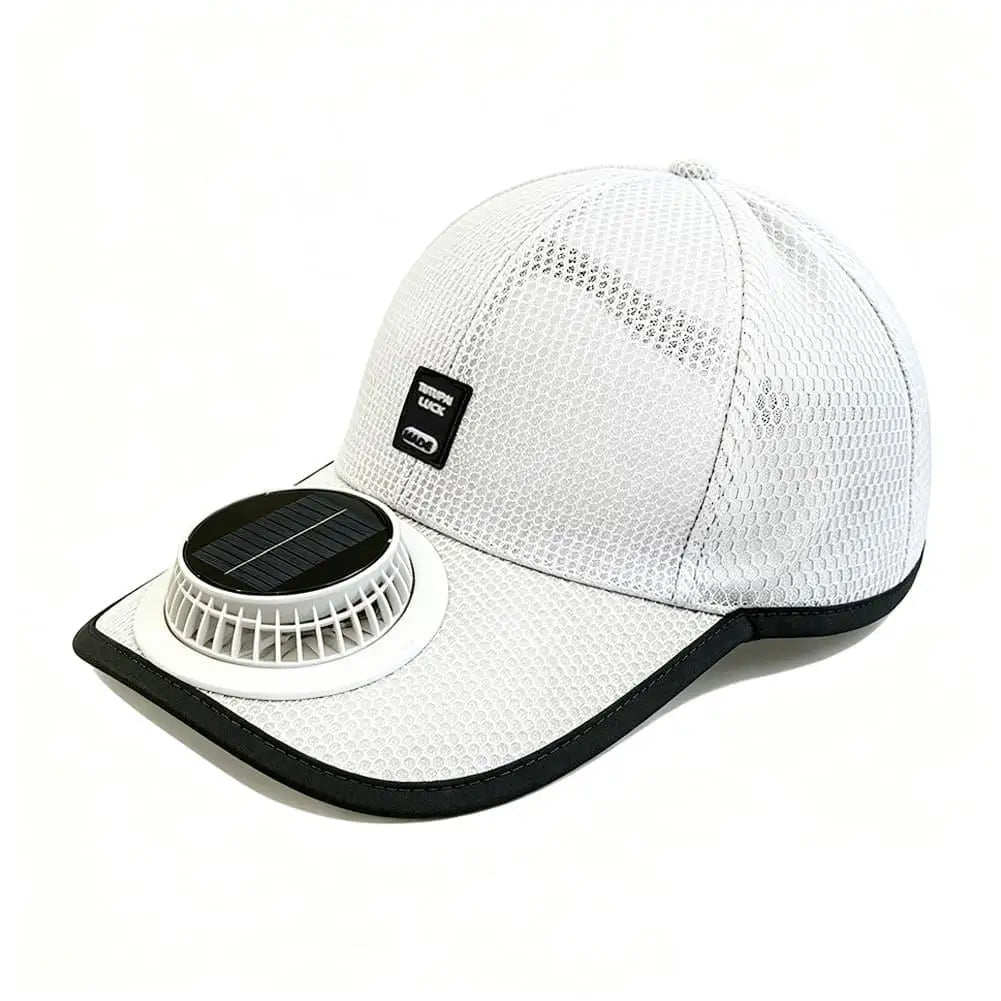 Adjustable Solar Powered Fan baseball Cap Rechargeable Breathable Cooling Mesh Adjustable Fishing Cap Hat for Summer Travel Outdoor Sports Shade Caps