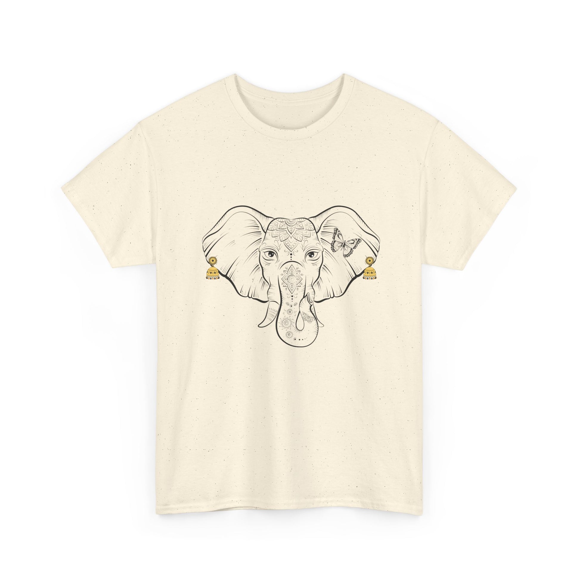 Elephant With Earrings Heavy Cotton Shirt