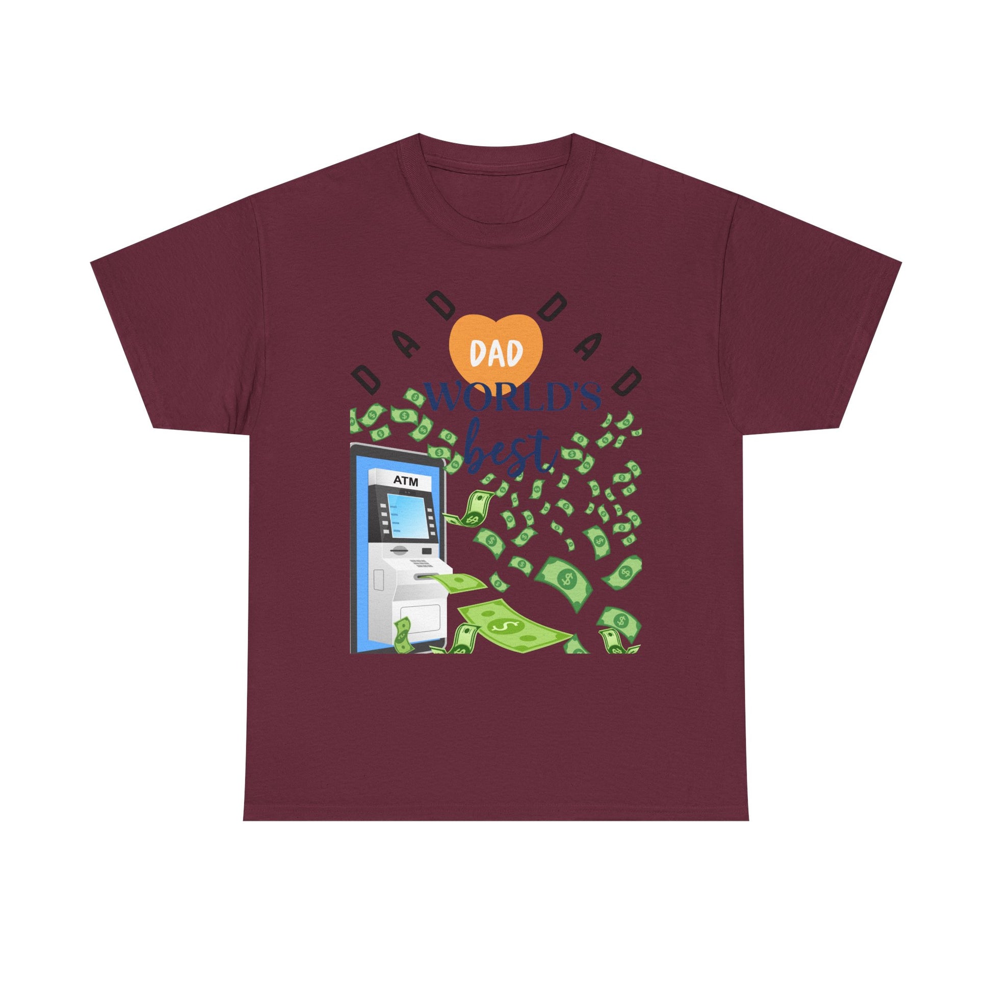 Dad Best ATM Heavy Cotton Tee Shirt Transparent