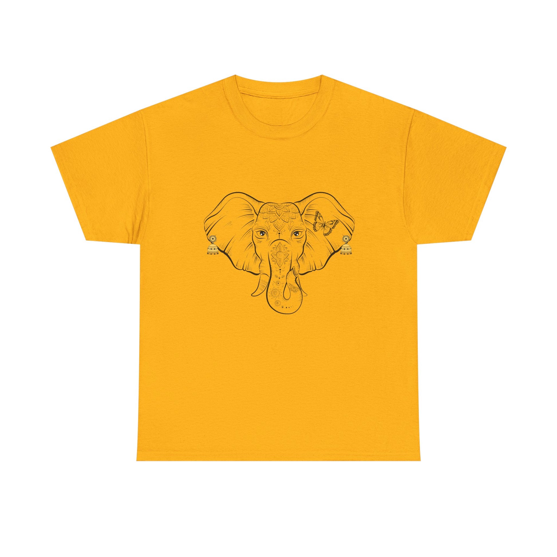 Elephant With Earrings Heavy Cotton Shirt