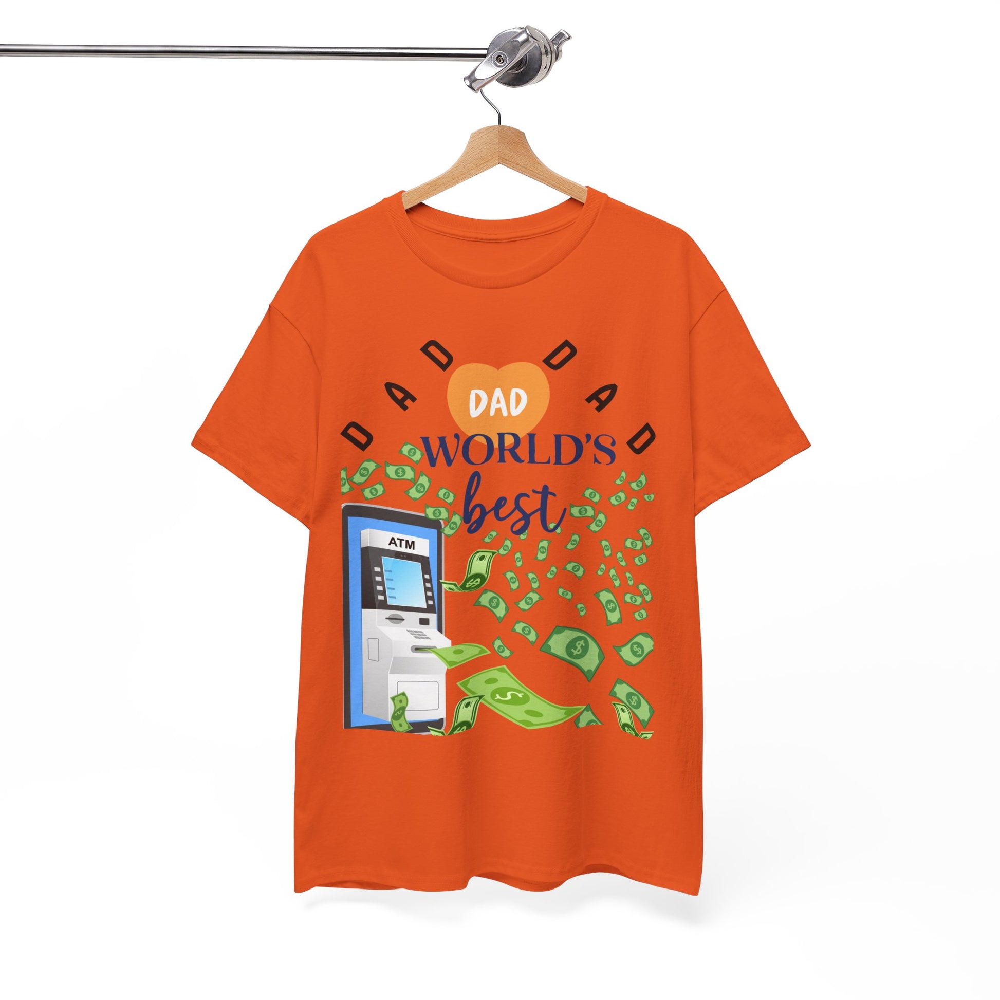 Dad Best ATM Heavy Cotton Tee Shirt Transparent
