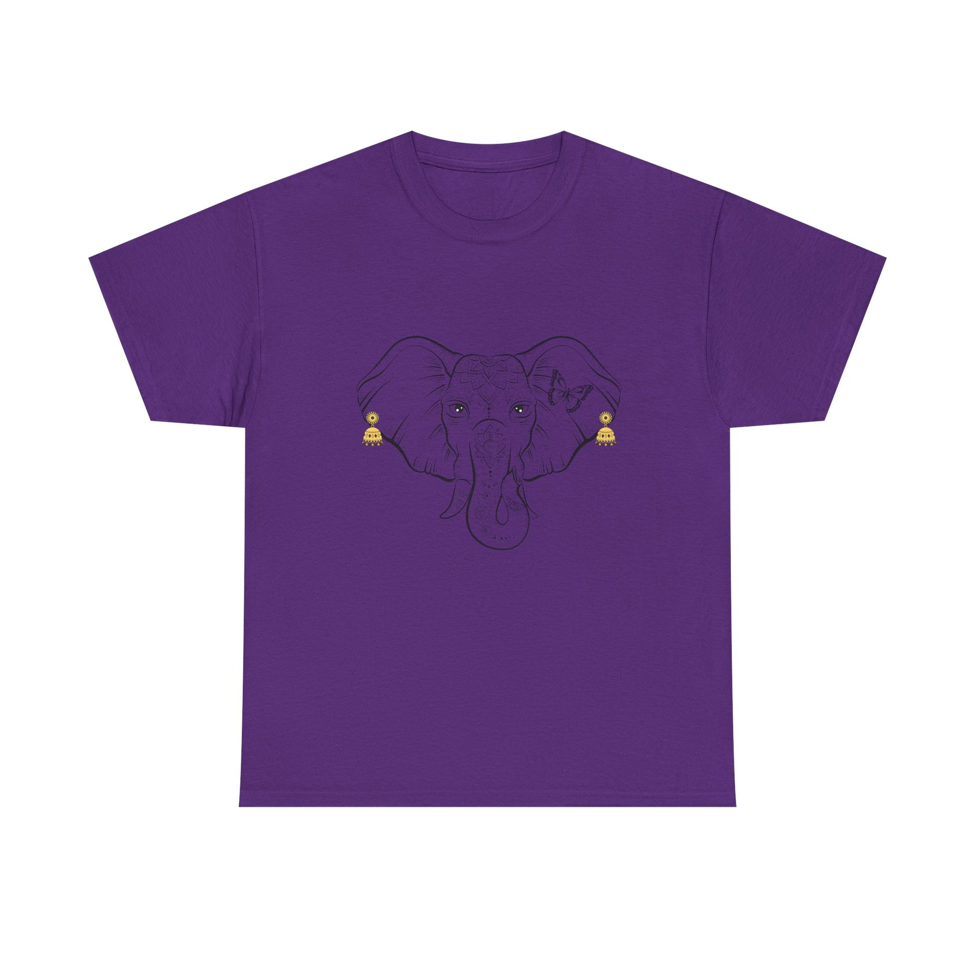 Elephant With Earrings Heavy Cotton Shirt