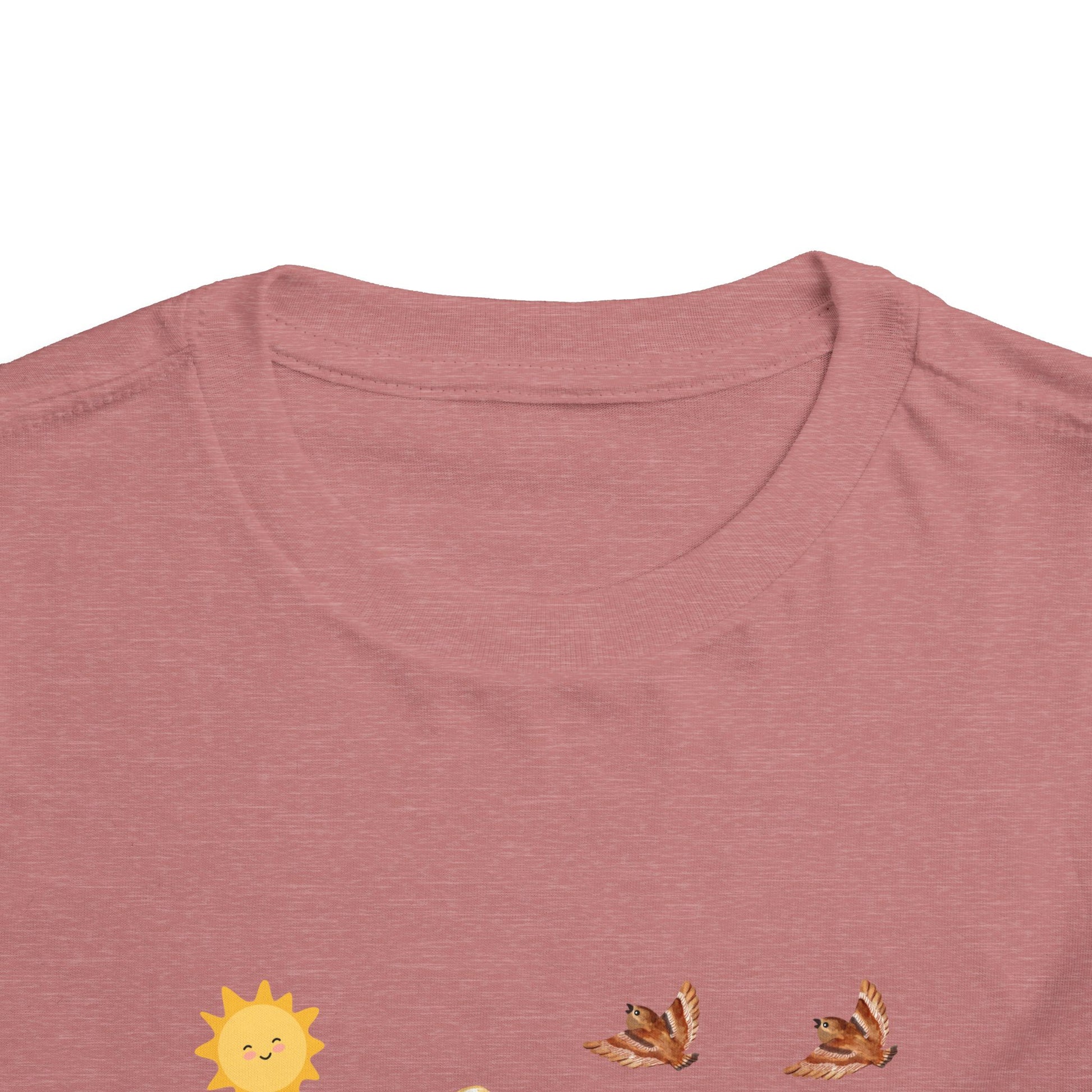 Toddler Short Sleeve Tee Shirt Cubs In Flower Bush