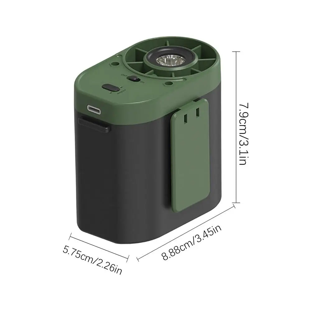 Waist Fan Rechargeable Personal Quiet Air Cooler With Light Waist Fan Clip On For Outdoor Travel Beach Home Hiking