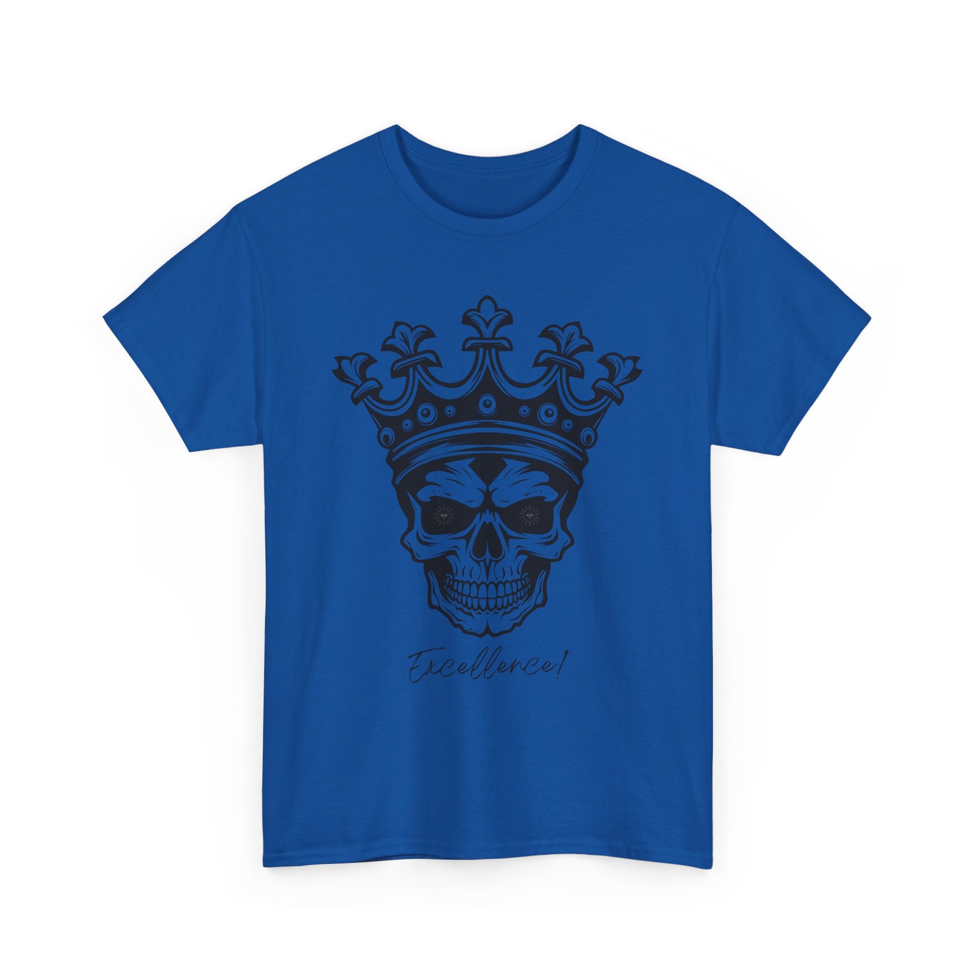 Skull "Excellence" Cotton Tee Shirt Transparent