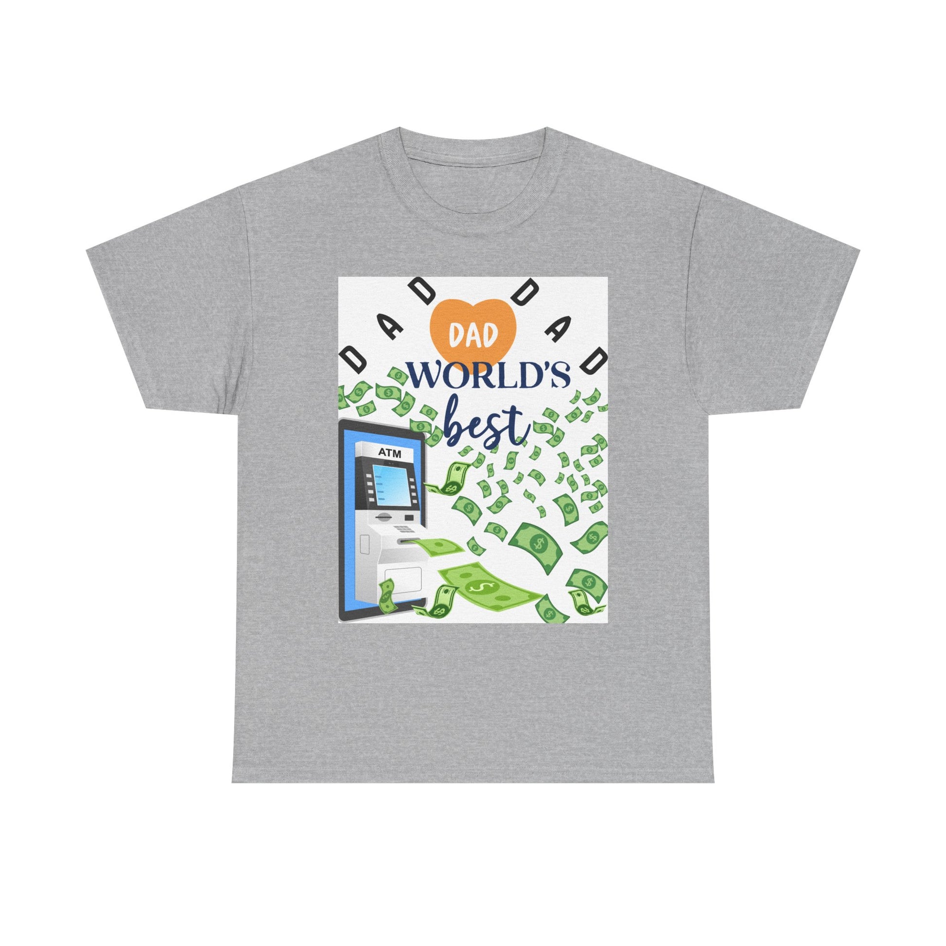 Dad World Best ATM Quality Cotton Tee Shirt