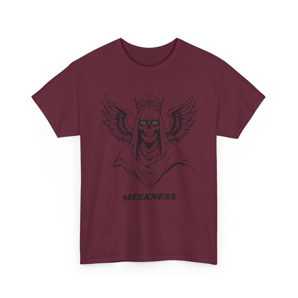 Skull Crown Wings Cotton Tee Shirt Transparent