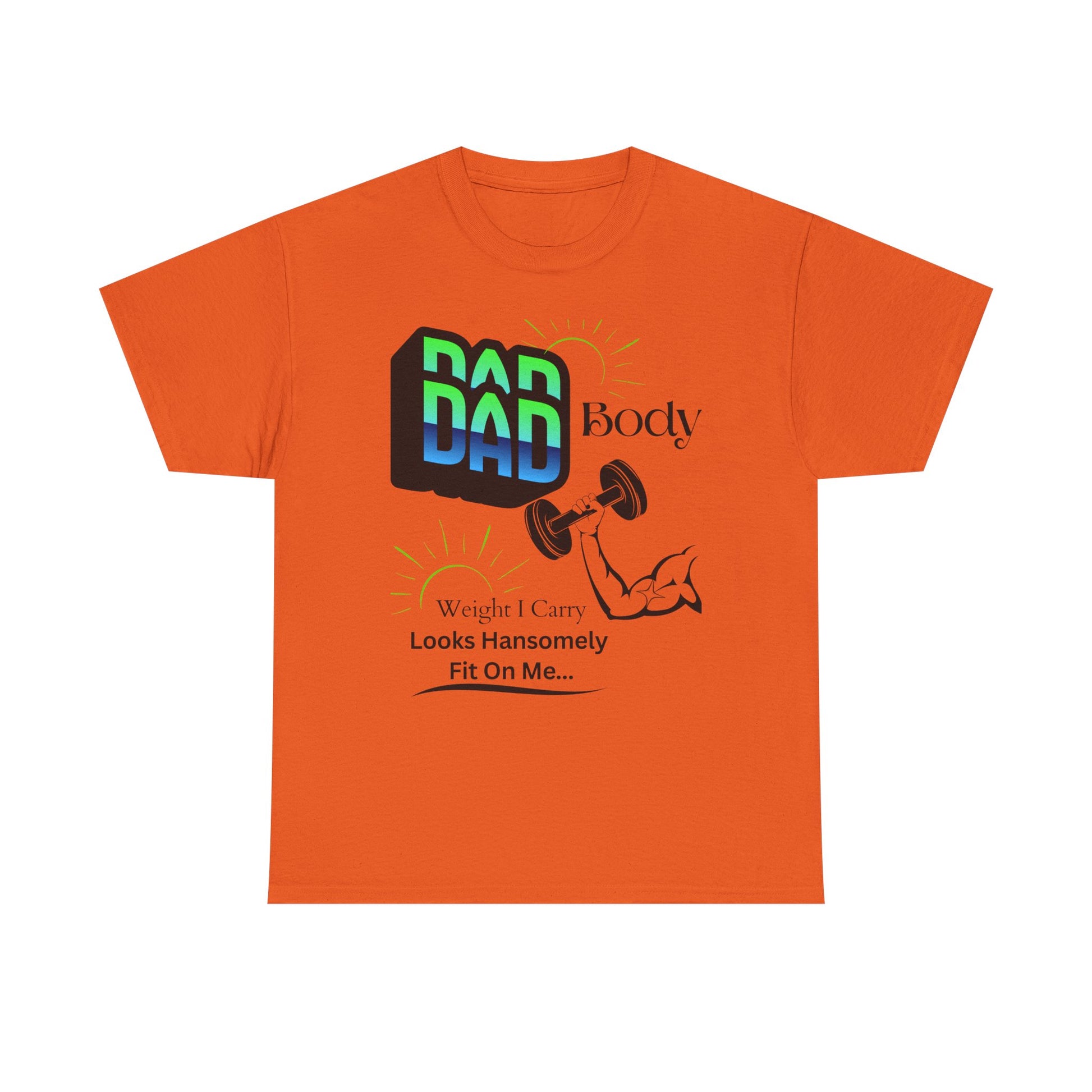 Hansomely Fit Dad Cotton Crew Tee Shirt Transparent Dseign