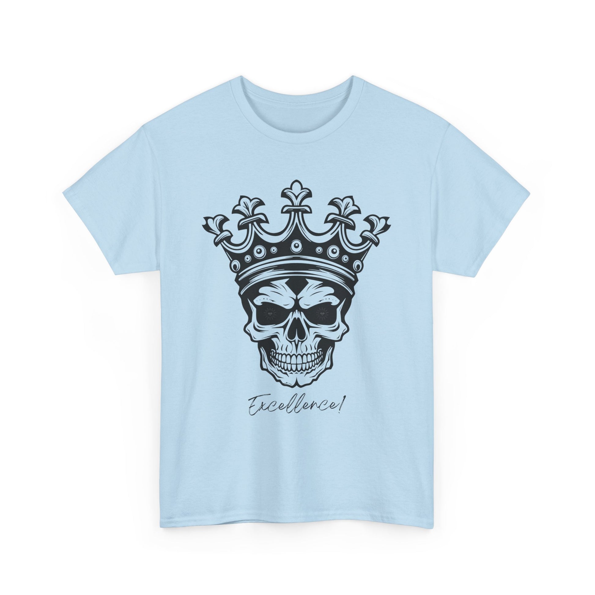 Skull "Excellence" Cotton Tee Shirt Transparent